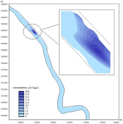 Numerical simulation of the Oncomelania snails transport attached to floating objects under different wind conditions